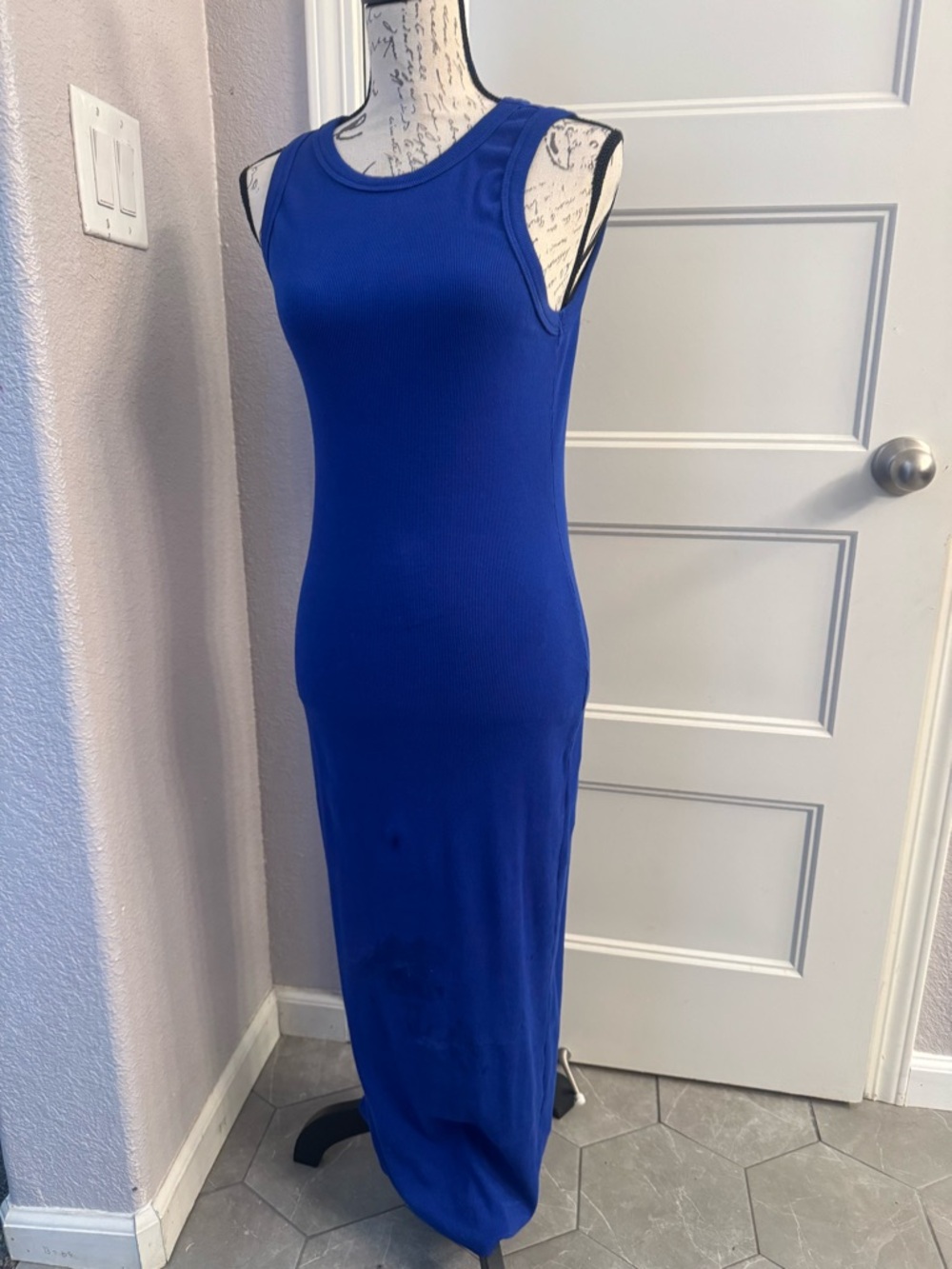Lulu's Royal Blue Ribbed Tank NEW - Picture 3 of 5
